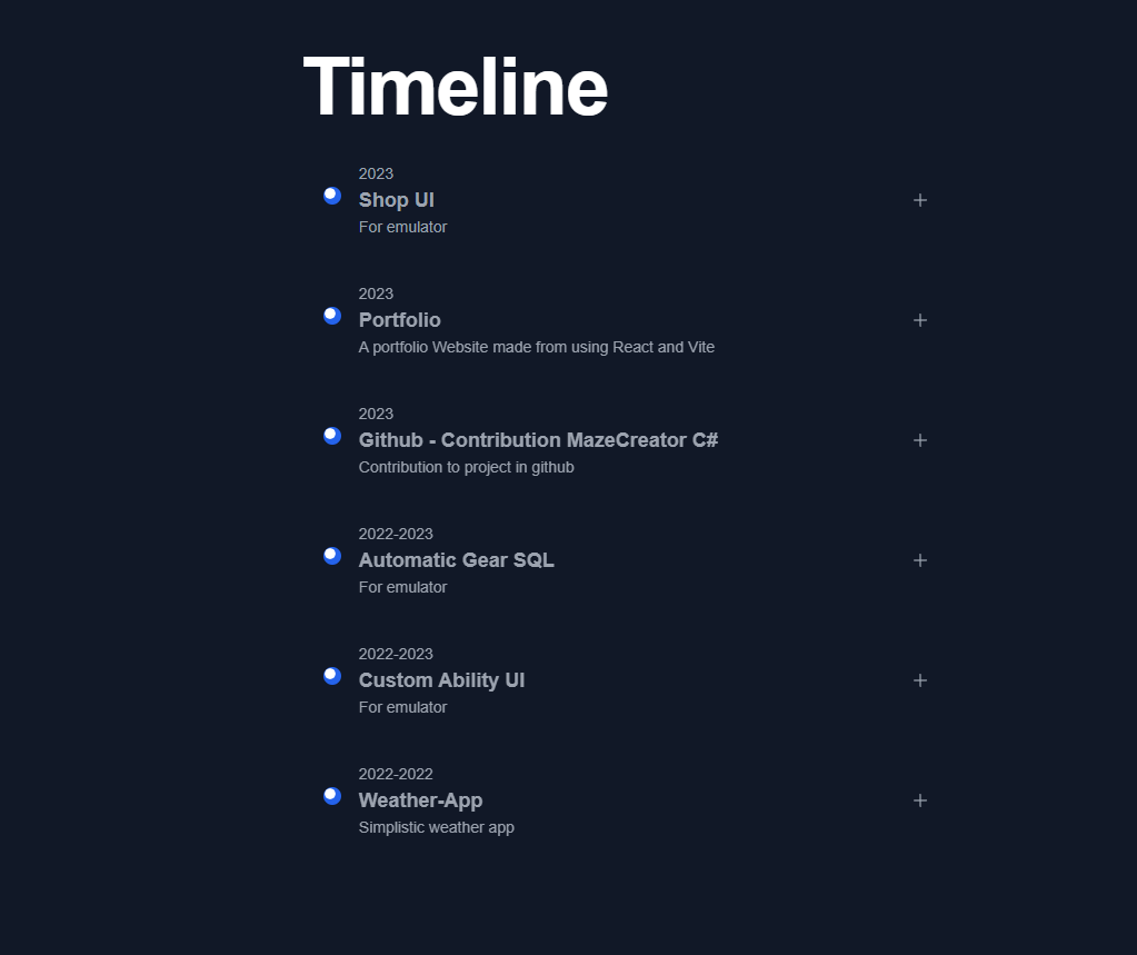Old Portfolio (React) screenshot 2